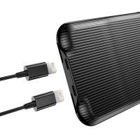 Baseus Dual Lightning Audio Case for iPhone 7 Plus & 8 Plus - Black Photo