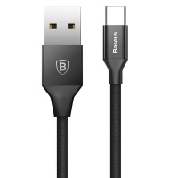 Baseus 1.2m - 3A Yiven USB Type-A 2.0 to Type-C Cable - Black Cellphone Photo