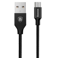 Baseus 1m - 2A Yiven USB Type-A 2.0 to Micro Cable - Black Cellphone Photo