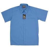 SS Long & Short Sleeve School Shirt's Combo - Blue Photo