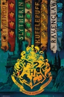 Harry Potter House Flags Poster Photo
