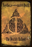 Harry Potter Deathly Hallows Poster with Black Frame Photo