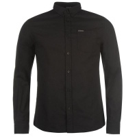 Firetrap Men's Basic Oxford Shirt - Black Photo