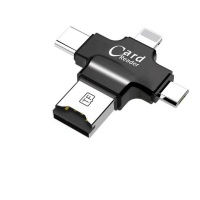 iDragon USB-C Micro USB P& Lightning OTG Card Reader Photo