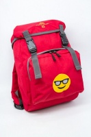 Red Mountain Graffiti 18 Cool Emoji Backpack - Red Photo