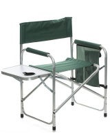 Campground Camping Chair with Side Table - Green Photo