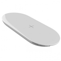 MiPow POWER CUBE X 2-in-1 Wireless Charging Pad and Power Bank - White Photo