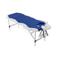 Massage Warehouse Aluminium Massage Table - Blue & White Photo