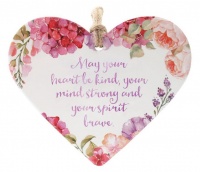 Splosh Ceramic Loving Heart Plaque - Brave Photo