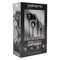 Volkano Alloy Series Metal Earphones - Silver Photo