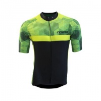 Ciovita Men's Colpire Cycling Jersey - Black & Green Photo