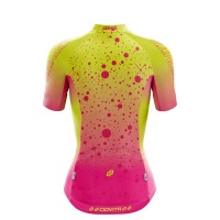 Ciovita Women's Astro Tropica Cycling Jersey - Yellow & Pink Photo