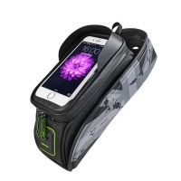Rockbros Small Bicycle Touch Phone Bag - Grey Photo
