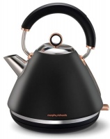 Morphy Richards - 1.5 Litre Accent Kettle - Black With Rose Gold Photo