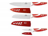 Blaumann 6-Piece Stainless Steel Knife Set - Red Photo