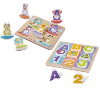 ABC 123 & Safari Chunky Puzzle Set Photo