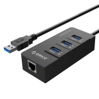 Orico 3 Port USB3.0 HUB With Gigabit Ethernet Adapter Photo