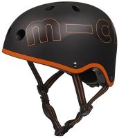 Micro Helmet - Black & Orange Photo
