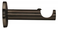 DÃ©cor Depot 25mm Steel Rod Single Contemp Bracket - Onyx Photo