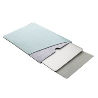 MacBook Air 13â€ Leather & Microfiber Sleeve - Mint Photo