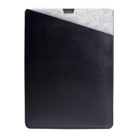 MacBook Air 13â€ Leather & Microfiber Sleeve - Black Photo