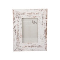 Photo Frames Distressed White - 4 Pack Photo