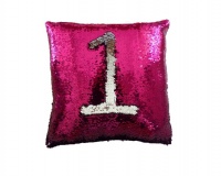 Iconix Mermaid Sequin Pillow Case - Hot Pink & Silver Photo
