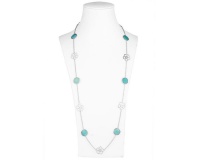 Periwinkle Station Silver Necklace - Blue Amazon Photo