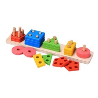 Stack & Sort Board Wooden Educational Toy Photo