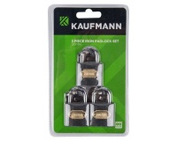 Kaufmann Lock Set - Steel - 40mm 3 Piece Photo