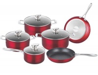 Royalty Line 10-Piece Oven Safe Cookware Set -Red Photo