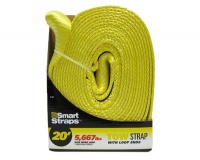 Kaufmann Smart Straps 6m Tow Strap with Loop Ends - Yellow Photo