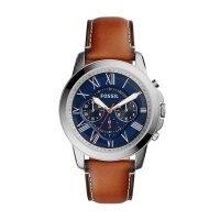 Fossil Men's Grant Leather Watch - Brown Photo