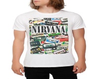 RockTs Men's Nirvana Cassettes T-shirt Photo