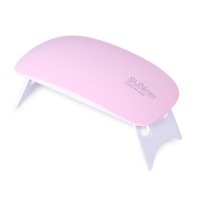 Portable Mini LED Gel Curing UV Nail Lamp Drier - Pink Photo
