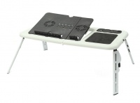E-Table Multipurpose Foldable Laptop Table with USB Cooling Pads Photo