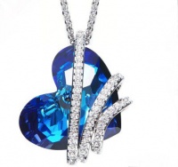 CDE Bliss Necklace with Swarovski Crystals - Blue Photo