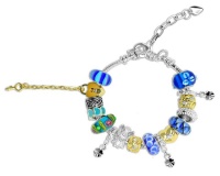 Destiny Zara Bracelet with Swarovski Crystals - Blue Photo