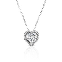 Destiny Angela Heart Necklace with Swarovski Crystals Photo