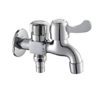 Double Outlet & Dual Connect Washing Machine Faucet Photo