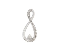 Miss Jewels 0.18ctw Diamond Pendant - White Gold Photo
