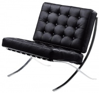 TOCC Stud 1 Seater Chair - Black Photo