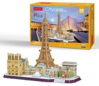 Cubic Fun City Line Paris 114 Piece 3D Puzzle Photo