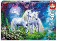 Educa Unicorns In The Forest 500 Piece Puzzle Photo