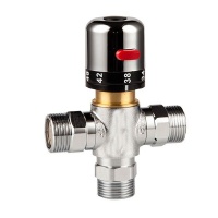 3-Way Thermostatic Mixing Valve 1/2 Male Connections Photo