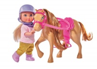 Evi Love Pony & 12cm Doll - Tan Photo