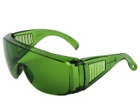 GHS Plastic Safety Goggles - Green Tinted Photo