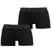 Firetrap 2 Pack Boxers - Black Photo