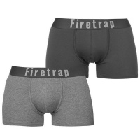 Firetrap 2 Pack Boxers - Grey & Grey Marl Photo