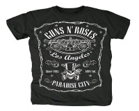 RockTs Mens Guns N' Roses Paradise City Label T-shirt Photo